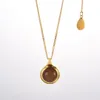 the 2023 New Necklace Chain Is a Color Stable Length That Adjusts Temperament of Sweater Suit Stone Pendant and Womens Versatile