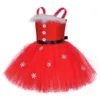 Girl'S Dresses Girls Dresses Christmas Santa Claus Costumes For Xmas Tutu Dress Outfit Kids Year Princess Children Miss Clothes Drop D Dh5Yp