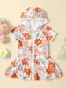 Платья для девочек Купальник для маленьких девочек с юбкой с рюшами и цветочным принтом - милый купальный костюм для малышей для летних пляжных развлечений