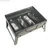 BBQ Grills Outdoor barbecue charcoal grill easy to carry reinforced stand grill used for garden and outdoor barbecue Q240305