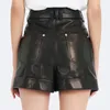 Shorts pour femmes Spot 2024 PU cuir taille haute mince polyvalent célébrité d'internet Ins fourniture de qualité transfrontalière