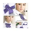 Pajaritas para mujer Pajarita 32 colores Bowknot profesional para el banco escolar El uniforme Vestido Lady Bowtie Corbata Fedex TNT Drop Entrega F Dh5Yx