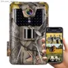 Hunting Cameras Hunting Cameras WIFI Live Trail Camera 4K 30MP Application Bluetooth Control Hunting Camera Night Vision WIFI900PRO Wildlife Monitoring Q240306