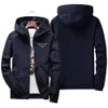 men hoodie classic casual brand jacket shirt designer oversized Bomber jackets Arm pocket decoration asian size v-neck three color spring coat