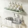 Kitchen Storage Sink Drain Rack Organizer Wall-Mounted Sponges Dishcloth Self-Adhesion Bathroom Soap Toiletries Holder
