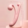Schneckenvibratoren für Frauen, Klitoris-Stimulator, 10 Modi, Vagina-Einführungsmassagegerät, Silikon-Vibrationsstab, weibliches Sexspielzeug für Erwachsene 240227