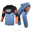 Livraison gratuite 180 Revn maillot pantalon Enduro équipement ensemble MX Combo tenue hommes vtt BMX Dirt Bike costume cyclisme tout-terrain bleu Kits