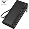 Fermasoldi WILLIAMPOLO Portafoglio uomo Portafoglio lungo Pochette da uomo Portafoglio Porta carte di credito in pelle Porta carte di credito Porta carte rimovibile L240306