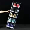 Acrylic Sneakers Storage Boxes Foldable Shoe Storage Fantastic Brick Transparent Plastic Dustproof Shoe Cabinet Storage Tool 240229