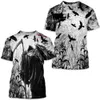 T-shirts hommes Archaic By Affliction Colisson 3D Imprimer Hommes O-Cou T-shirt Pour Homme Vêtements Casual Manches Courtes Été Y2k Vêtements Anime TeesL2402