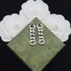 Stud Silver G Designer Earrings Stud Women Retro Vintage Luxury Chinese Earring Earings Ear Rings Charm smycken 240306