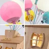 Plafonniers créatifs en bois maison ballon volant lumière pour garçon et fille dessin animé chambre maternelle chambre luminaires