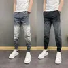 Jeans para hombres Moda Casual Pantalones de harén de mezclilla sueltos para hombres Primavera y otoño Hip-hop Gradiente Ropa holgada de lujo Ropa de diseñador