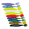 Party Favor 10pcs / lot 9.5cm / 6g 10 couleurs ver leurres en plastique faveur de fête swimbait wobblers appâts souples leurre de pêche artificiel basse tackle dhdtu