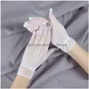Bridal Gloves 1 Pair Black Lace Women Fishnet For Bride Wedding Accessories Drop Delivery Party Events Dhwcv