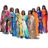 Le donne Africa Abaya 2 Set 2022 Dashiki africano di nuova moda vestito a due pezzi magliette larghe + pantaloni lunghi partito formato libero per le signore