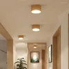 Chandeliers Minimalist Nordic Style Shoot The Light Downlight Led Aisle Ceiling Lamp Living Room Suspended Porch Wood Black White