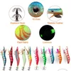 ベイトルアーベイトルアー20pcslot squid lure rure shigs wood luminous octopus 3d eyes cuttlefish人工餌ジギング釣り230 dhx2w