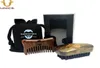 MOQ 100 ensembles OEM LOGO personnalisé Mini rétro cheveux barbe moustache toilettage costumes barbes brosse et peigne en bois petits kits de voyage 6030130