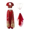 Stage Wear Halloween Christmas Cosplay Costumes Girls Belly Dance Outfit Clothes Women Bollywood 2 Pieces Set ( And Pants)