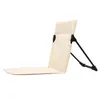 Chaise de coussin de dossier de meubles de camp avec le sac de transport pliant la chaise longue de plancher de tissu d'oxford de plage pour le Barbecue de pique-nique en plein air