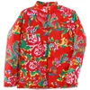 Vestes pour femmes Nord-est Dahua tissu soie coton rembourré vêtements pour femmes hiver épaissi chaud et mince coton rembourré veste net rouge diffusion en direct adulte