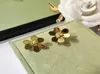 Diamond Stud Earrings Women Frivole 14k Gold Earring France Flower Woman Wedding Party Fine Jewelry2557524