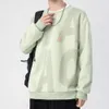 2024 mens spring and autumn new large letter printed round neck casual hoodie handsome and versatile youth top