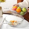 Plates Elegant Snack Platter Detachable Double Layer Dry Fruit Tray With Phone Holder Capacity Container For Home