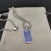 DY Designer Necklace Heart Jewelry مطلي بالذهب الفضي من القلفة النسائية سلسلة رسائل الماس الماس المجوهر