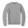 Супер мужской дизайнерский брендовый свитер, мужской вязаный теплый ретро-вышитый круглый вырез, спортивный повседневный хлопковый мужской пуловер, свитер