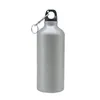 Bouteilles d'eau 60Pack 17oz Sublimation Argent Aluminium Sport Bouteille Blanks Portable Bouche étroite avec poignée et couvercle anti-fuite