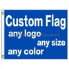 Banner Flags Custom 3X5Ft Print Flag Banner With Your Design Logo For Oem Diy Direct Flags 90X150Cm Fast 1027 Drop Delivery Home Garde Dhbsu