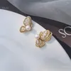 Studörhängen unik design nisch utsökta avancerade chic modetillbehör Butterfly Pearl Quality Workmanship