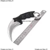 Karambit Counter-Strike Claw Knife CS GOステンレス鋼のトラニングサバイバルポケットナイフキャンプツール固定刃ナイフHW23