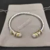 bracelet de bijoux de créateursBracelets bijoux pour femmes hommes Sier or perle tête X en forme de diamant bracelet bijoux de mode fête cadeau de noël 3MM 4MM 5MM 7MM s s