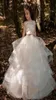 Arabic 2019 Floral Lace Flower Girl Dresses Ball Gowns Child Pageant Dresses Long Train Beautiful Little Kids FlowerGirl Dress For5186239