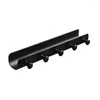 Hooks Bathroom Black Shelf Aluminum Alloy Shelves With Shampoo Holder Kitchen Storage Rack Key Behind Door