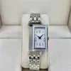 NEUESTE kleine 23x39mm Damenuhr Reverso Ultra Thin Liebhaber heiraten Edelstahl Vintage Lady Edition Quarz hochwertiges Mädchen wat180g