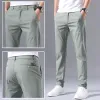 Pantolon 2023 Yaz Yeni İnce Style Düz Renkli Fermuar Takım Pantolon Pantolon Ofis Sıradan Allmatch Pantolon Moda Pamuk Düz Pantolon