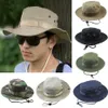 Nouveaux chapeaux de seau en plein air Jungle militaire Camouflage Bob Camo Bonnie chapeau pêche Camping Barbecue coton escalade chapeau Q0811237U