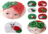 Caps Hats Lovely Flower Baby Hat Merry Christmas Girl Turban Knot Head Wraps Kids Bonnet Beanie Born Festival Gifts9392282