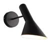 Wandlamp Scandinavische wandlamp Zwart Wit E27 Slaapkamer Bedlampje Eenvoudig Modern Gangpad Gang Hotel Achtergrond Wandlamp Creatieve LED-lamp