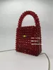 Avondtassen Acryl Handgeweven Kralenketting Crossbody Tas Mode INS Hoge kwaliteit Celebrity Handtas Op maat gemaakt kristal