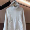 Coton chinois de fabrication européenne épaissi coupe verticale sweat à capuche zippé mode femme cardigan polyvalent veste de baseball pour l'hiver