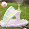 Air Inflation Toy Rainbow Shade N Splash Sprinkler och Pad 5 Drop Delivery Sports Outdoors Water Sports Beach Equipment DH9BF