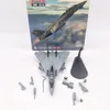 ダイキャストメタル1/100スケールUS F-14D F14 VF-31 TOM CAT MIRITURAL AIRCRAFT MODEL COLLECTION変数変動モードファイターモルデルトイ240223