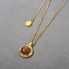 The 2023 New Necklace Chain Is A Color Stable Length That Adjusts The Temperament of The Sweater Chain Suit Stone Pendant and Women's Versatile Necklace