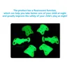 6pcs Fluorescerende beschermende uitrusting Kniebeschermer voor kinderen Elleboogbeschermer Polsbeschermer Sport Veiligheid Glow Gear Rolschaatsen Fietsen Glow at Night 240304