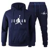 Men's Sets 2-piece Hoodies+running Pants Sport Suits Casual Men/women Sweatshirts Tracksuit Hooded Sportswear New Brand Winter